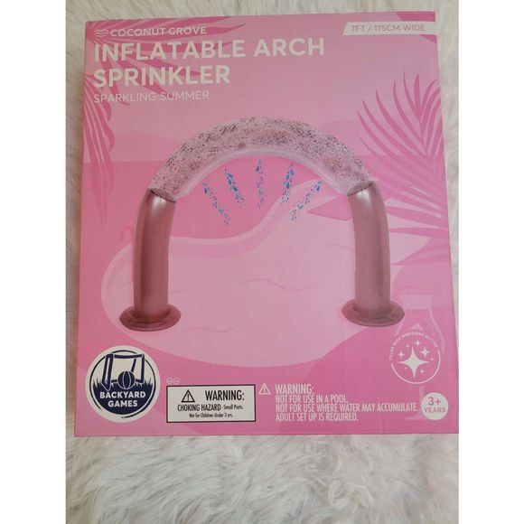 No Brand Games Nwt Coconut Grove Inflatable Arch Sprinkler 7 Foot